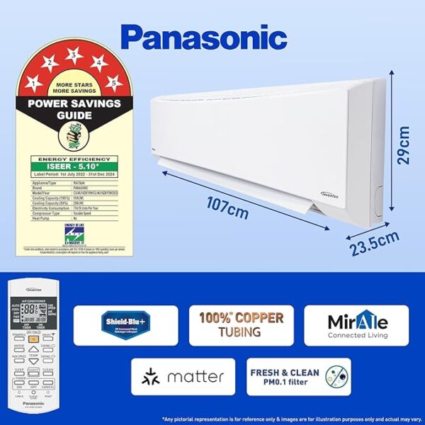 panasonic ac 1.5 ton price