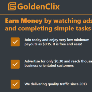 Goldenclix online earning websites